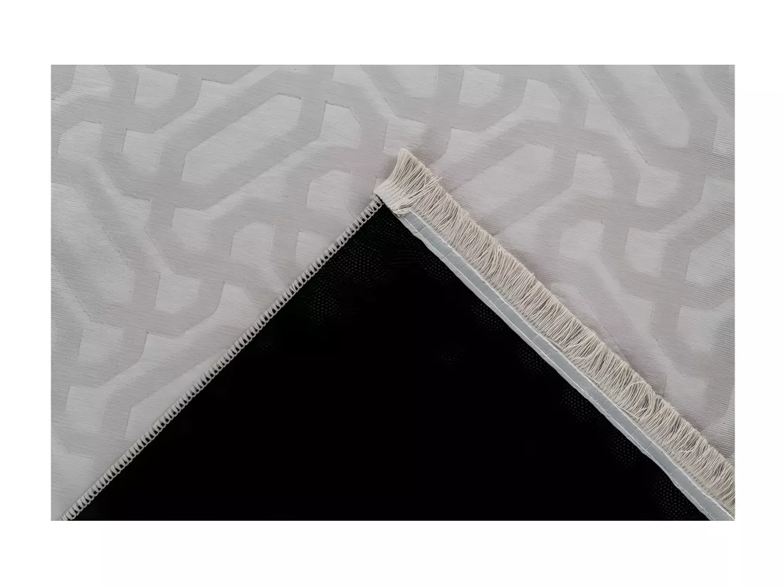 Tapis 160x120cm, design D012A coloris gris - Confort et élégance pour votre intérieur