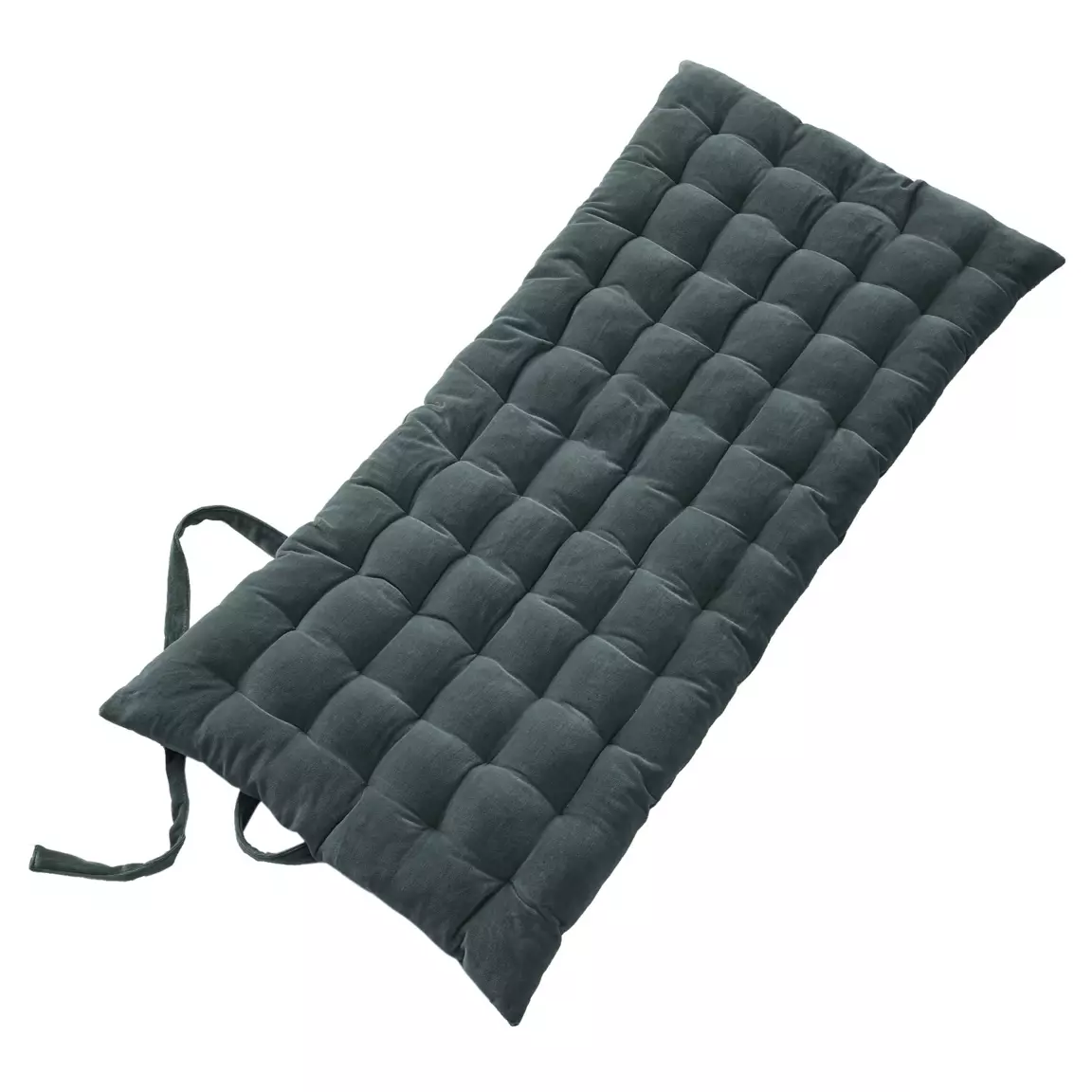Matelas de sol velours de coton (60 x 120 cm) César Gris ardoise