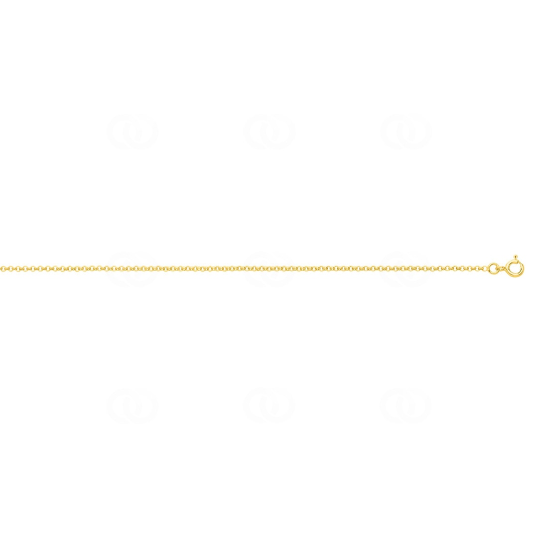 Erbs-Fusskette 750/18 K Gelbgold 1.5mm