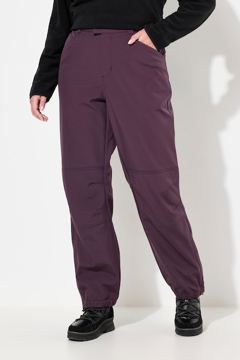 Softshellhose, wasserabweisend, Formknie, Fleecefutter