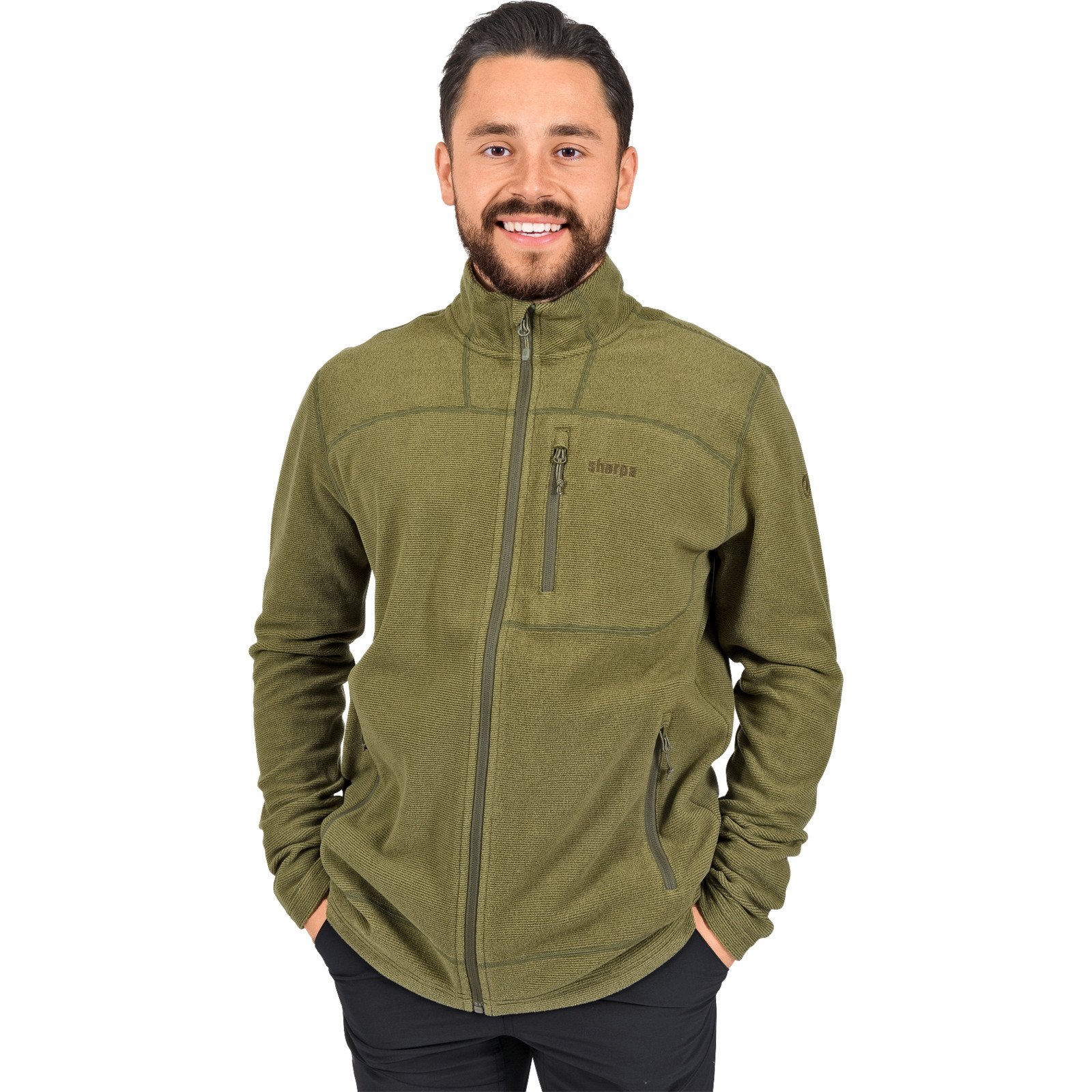 Sherpa Herren Fleecejacke Hawa XL, olive