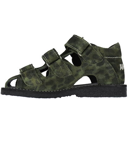 Angulus Sandalen - Marshland Print Suede