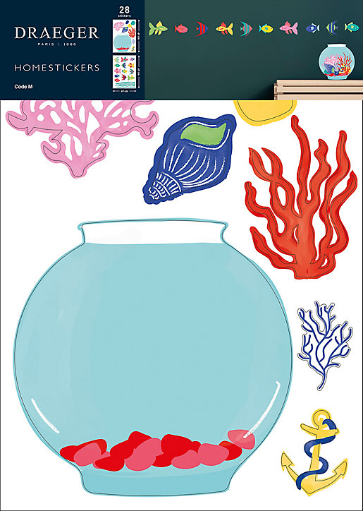 Sticker Enfant Poisson 49x69 cm