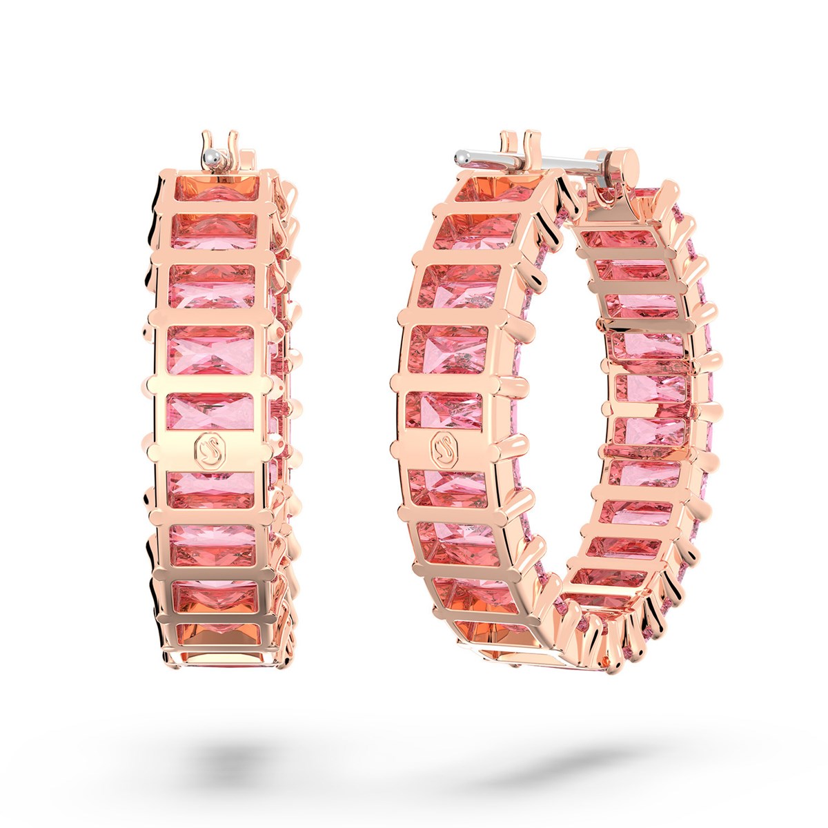 Boucles d'oreilles Swarovski Matrix roses