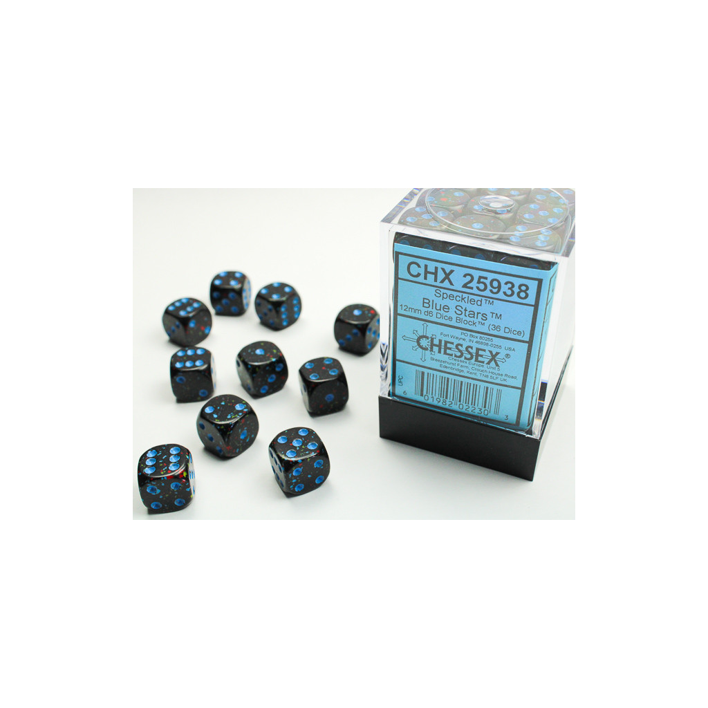 Set de 36 Dés Chessex : Speckled