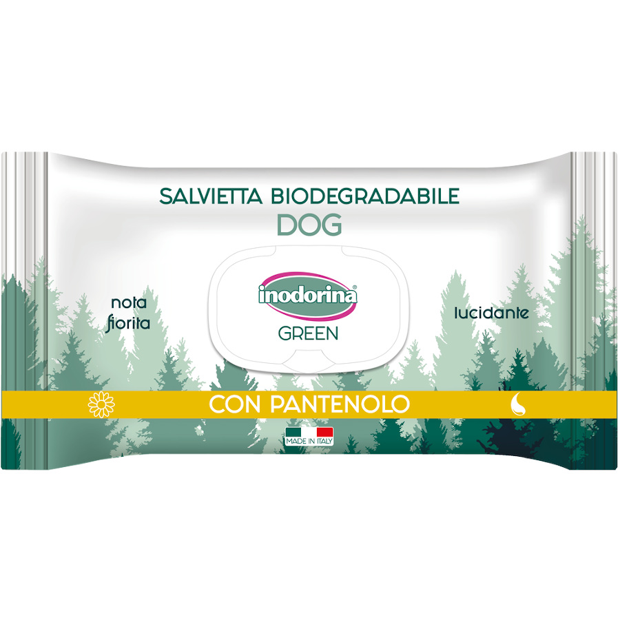 Lenços umedecidos Inodorina Green para cães