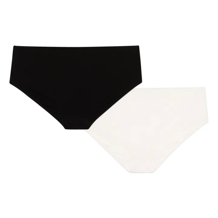 Petit Bateau Lot 2 Shorties - Collection Femme | Blanc