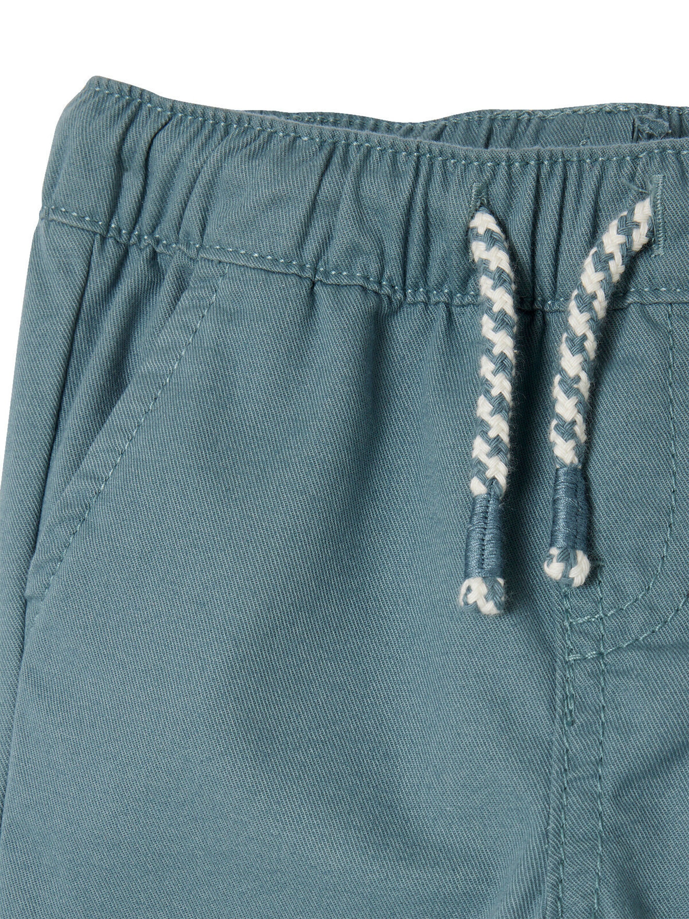 Vertbaudet Jungen Baby Stoffhose, Dehnbund himmelblau