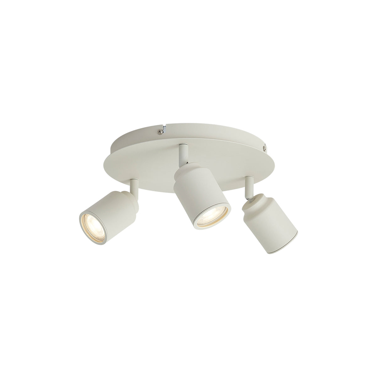 QAZQA Moderne badkamer spot beige 3-lichts IP44 - Ducha