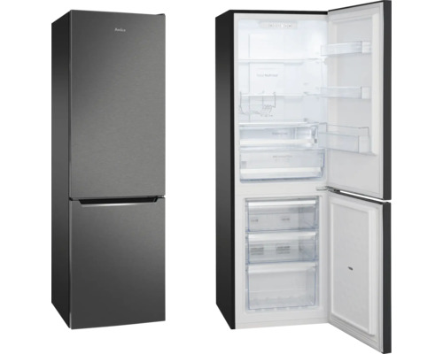 Amica KGCN 387 110 W koel-vriescombinatie, afmetingen (B x H x D): 54 x 170 x 57,6 cm, koelvak: 161 l, vriesvak: 70 l
