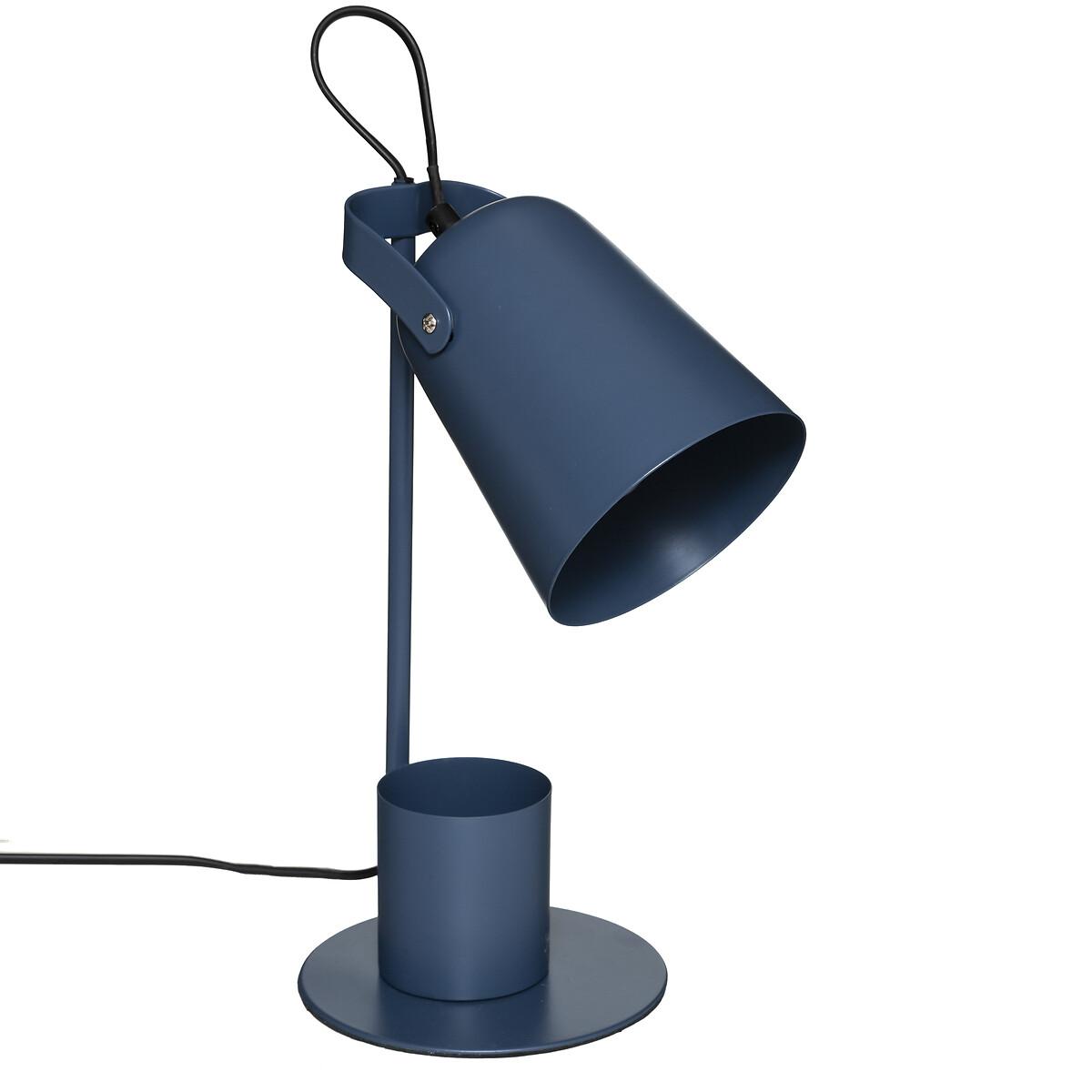 LAMPE DROITE ELIO BLEU H.34CM