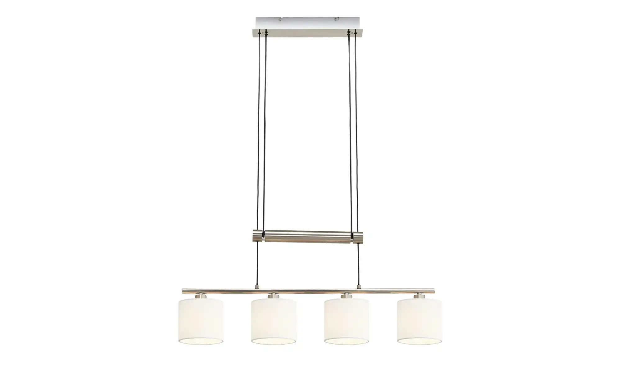 Trio Pendelleuchte, 4-flammig, Stoffschirm