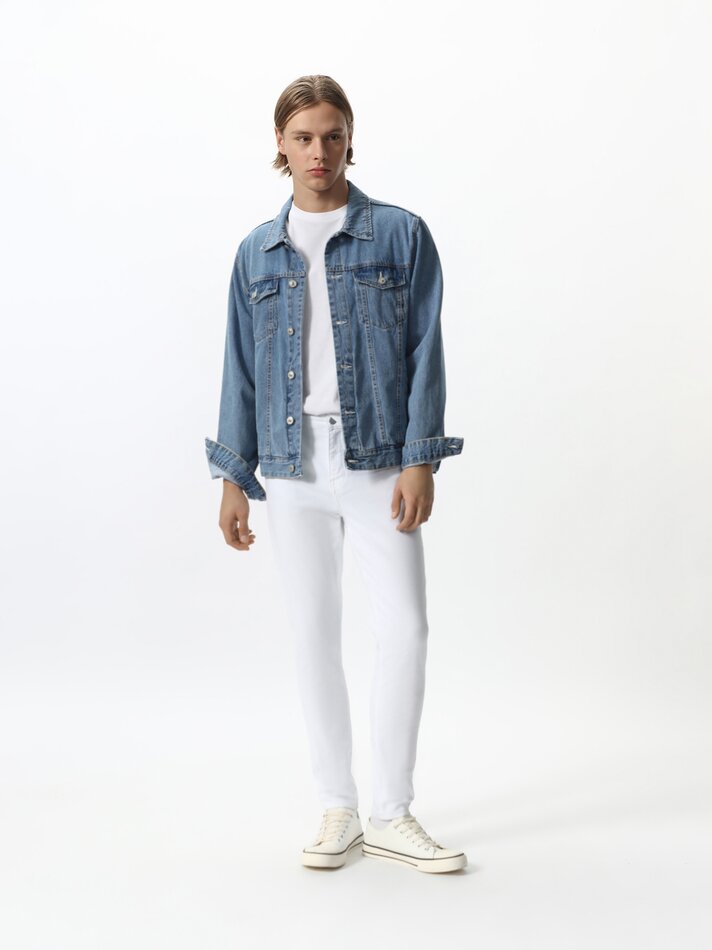 Calça jeans super skinny - Branca
