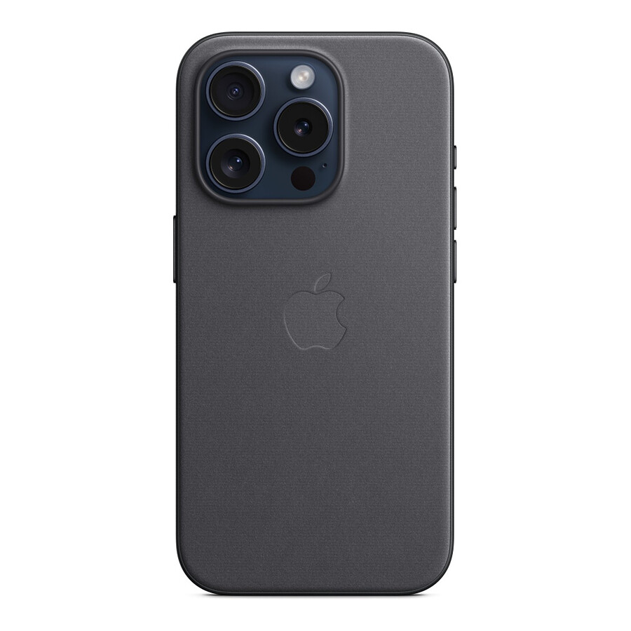 Apple Coque en tissage fin avec MagSafe pour iPhone 15 Pro - Noir