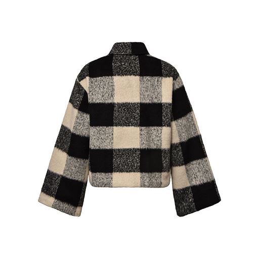 Global Funk Zora-G Jakke, Black Beige Check, M/L