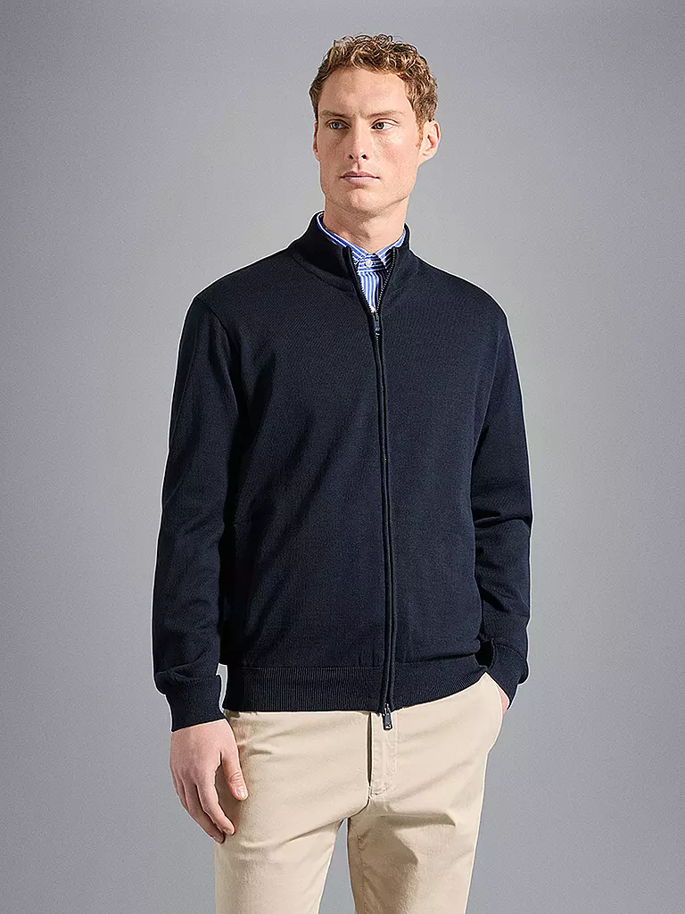PAUL & SHARK Strickjacke blau