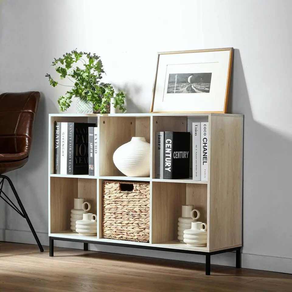 CALICOSY - Opbergplank - Licht hout - 72.6x93.5x29.8 cm