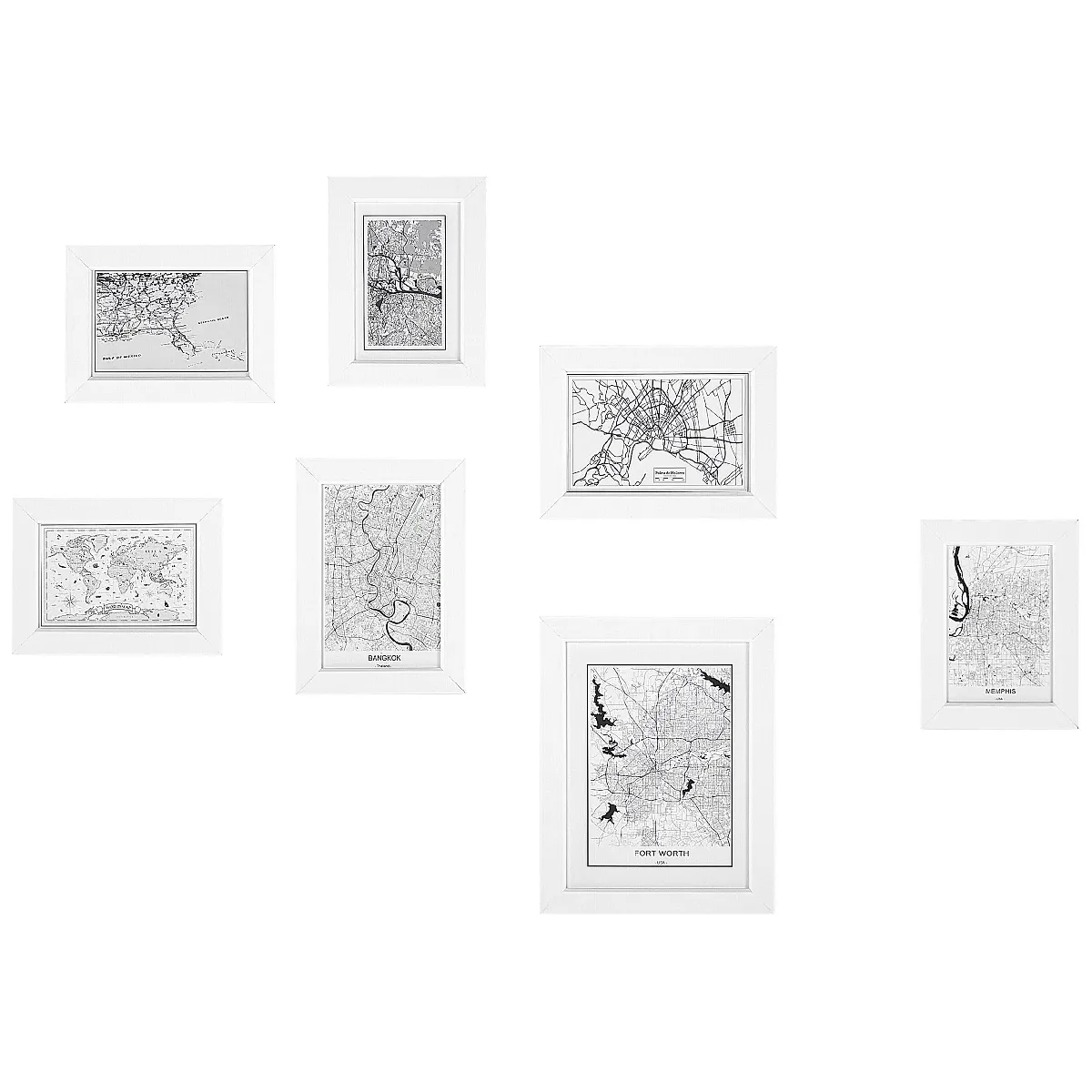 Beliani Cadre photo DENKORO Urbain Blanc