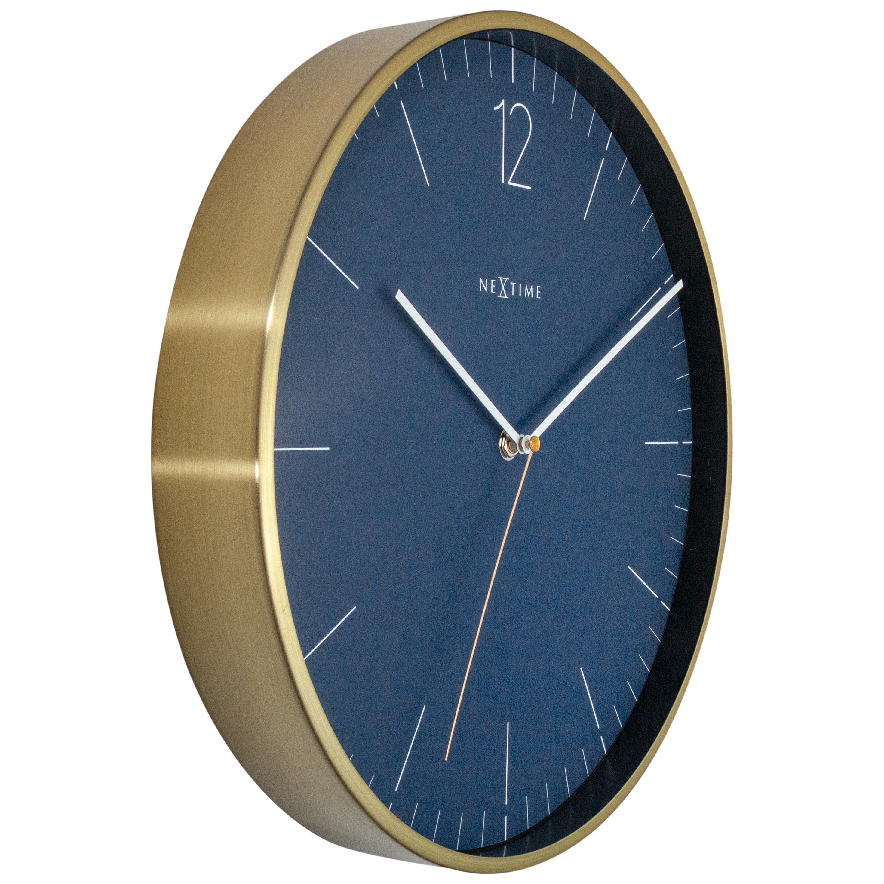 NeXtime Essential Blauwe Wandklok Ã 34 cm