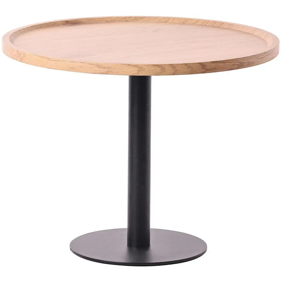 CLP Bijzettafel Aspen mat zwart Frame - Hout - natura