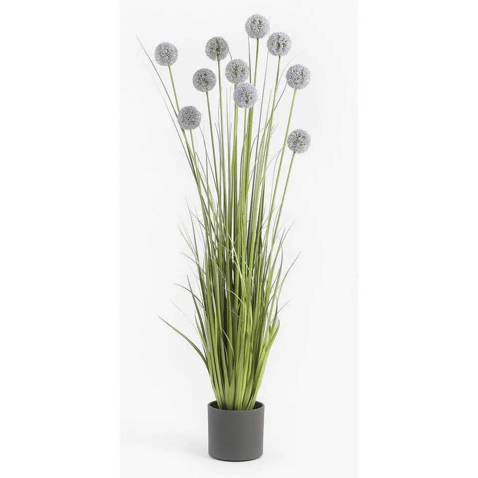 Mica Decorations Bloempot - donkergrijs - mat - keramiek - 23 x 21 cm