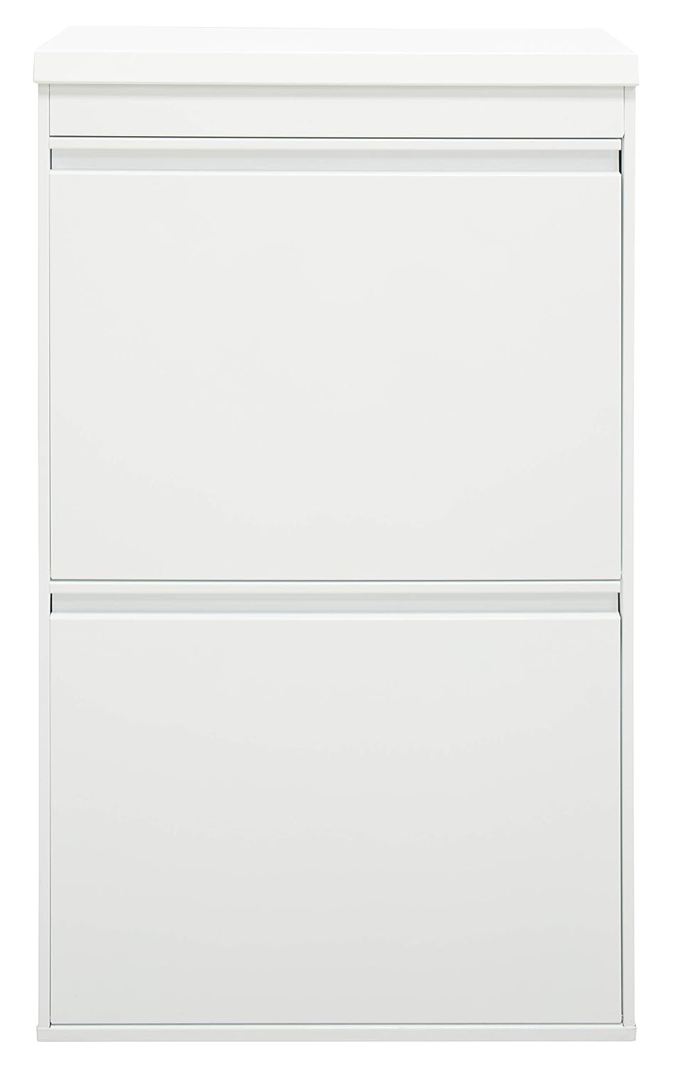 ARREGUI Top CR621-B Mülltrennsystem aus Stahl mit Aufbewahrungsbox mit Deckel | 4 Fächer Mülleimer für die Küche | 4x17 L (68 L) | 4 Fach Abfalleimer | Herausnehmbare Inneneimer mit Griff | weiß