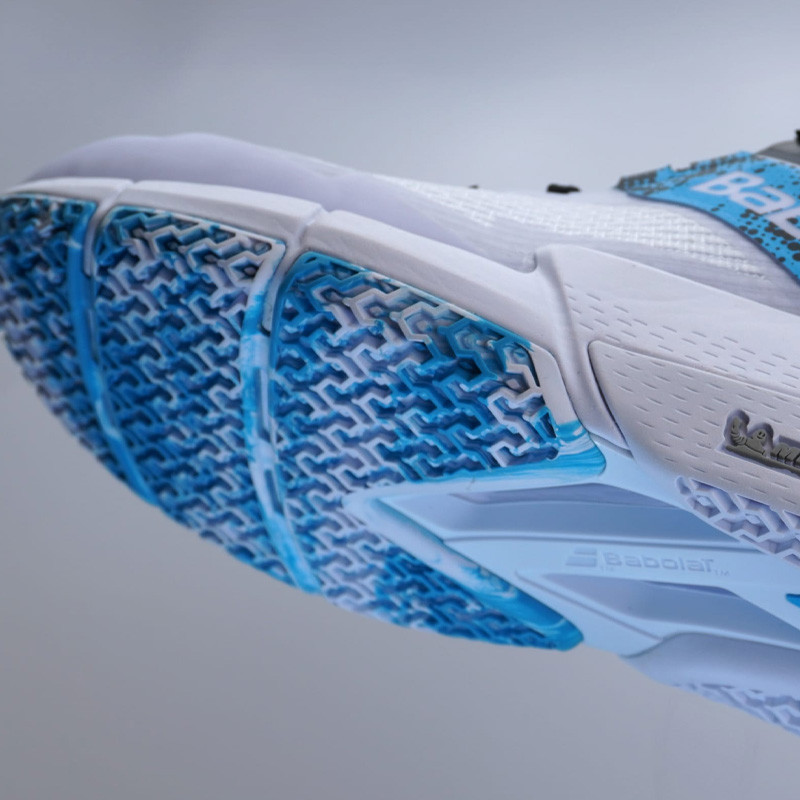Babolat Movea 2 blanc et bleu - Chaussure de padel confortable et stable