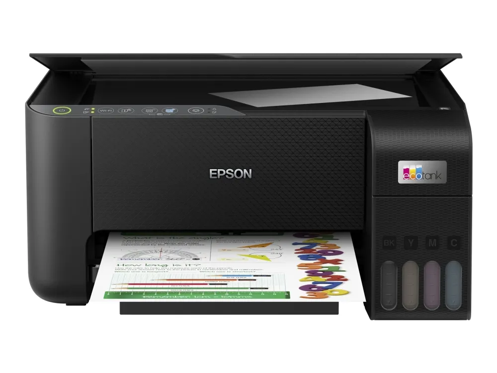 [OUTLET] - Epson EcoTank ET-2812 - Multifunktionsprinter - farve - blækprinter - kan genopfyldes - A4 (medie) - op til 10 spm (udskriver) - 100 ark - Wi-Fi - sort