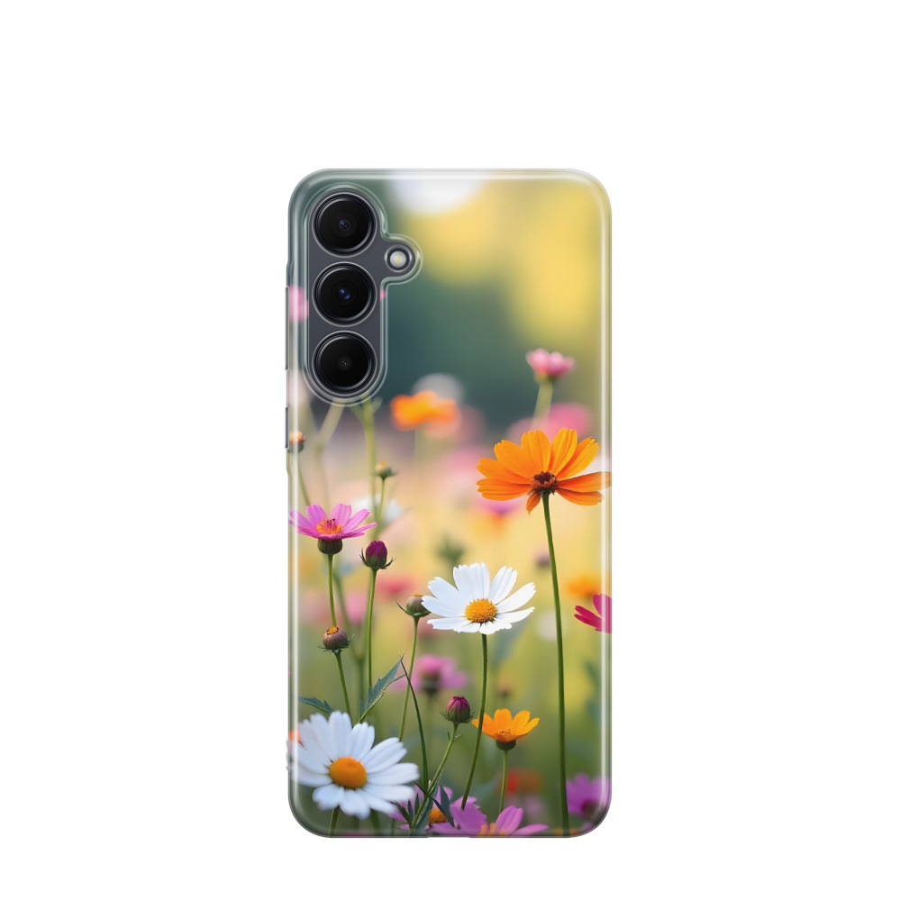 Samsung Galaxy A55 Gummi Hülle Blütenkarneval - Versch. Farben