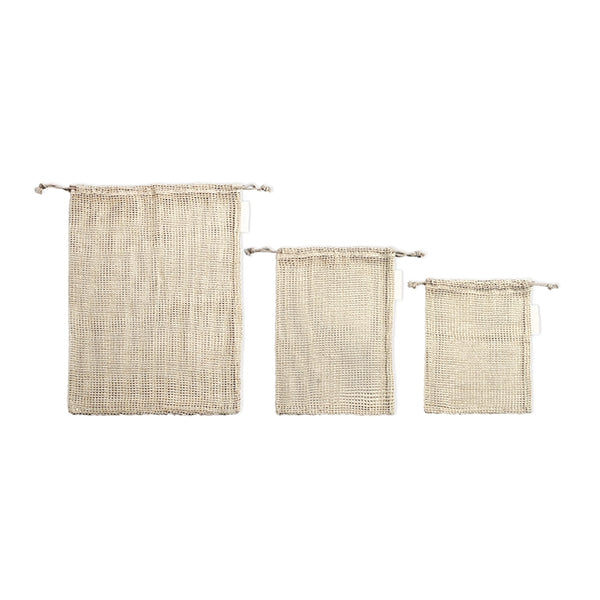 Set de 3 filets pour fruits et légumes en coton Livoo