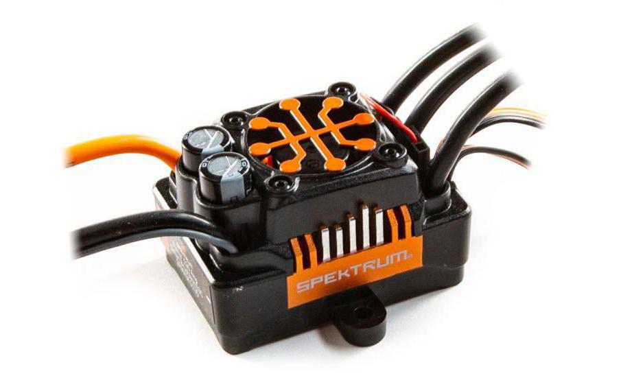 Brushless Regler Firma 130A Smart ESC 2-4S<br>Spektrum Smart Brushless Regler für Fahrzeuge