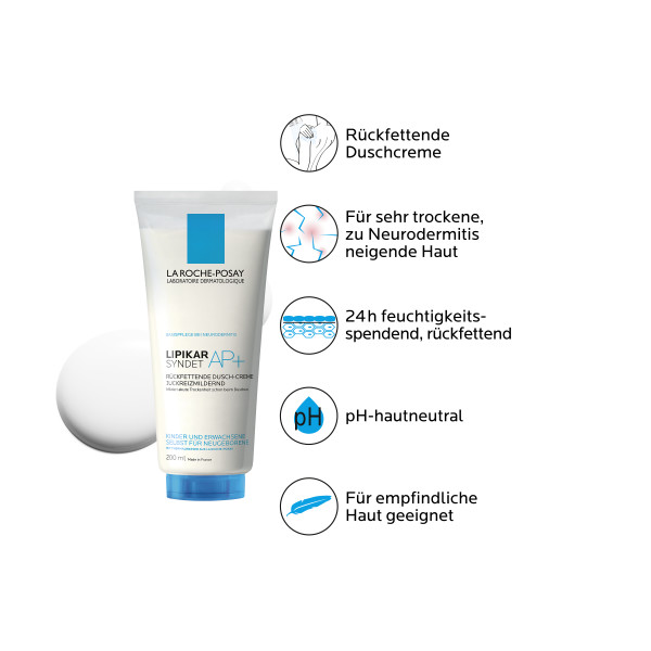 La Roche-Posay Lipikar syndet AP+<br>200 ml, Tube