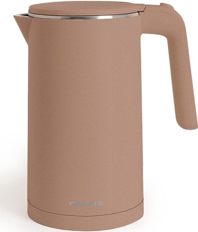 CREATE - KETTLE STUDIO PRO - Elektrische Waterkoker - Mokka - 1 L - 1000W - Temperatuurregeling
