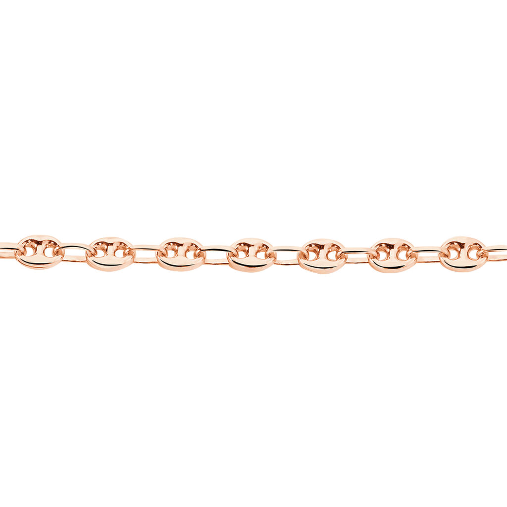 Bracelet Dami Maille Grain De Cafe Or Rose