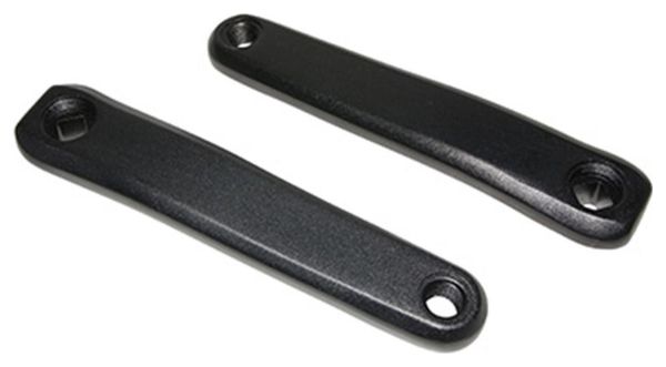 MANIVELLE DROITE   GAUCHE STRONGLIGHT MAGAN3 170mm NOIR CARRE JIS POUR PANASONIC - YAMAHA - ANANDA (DEPORT 10mm)