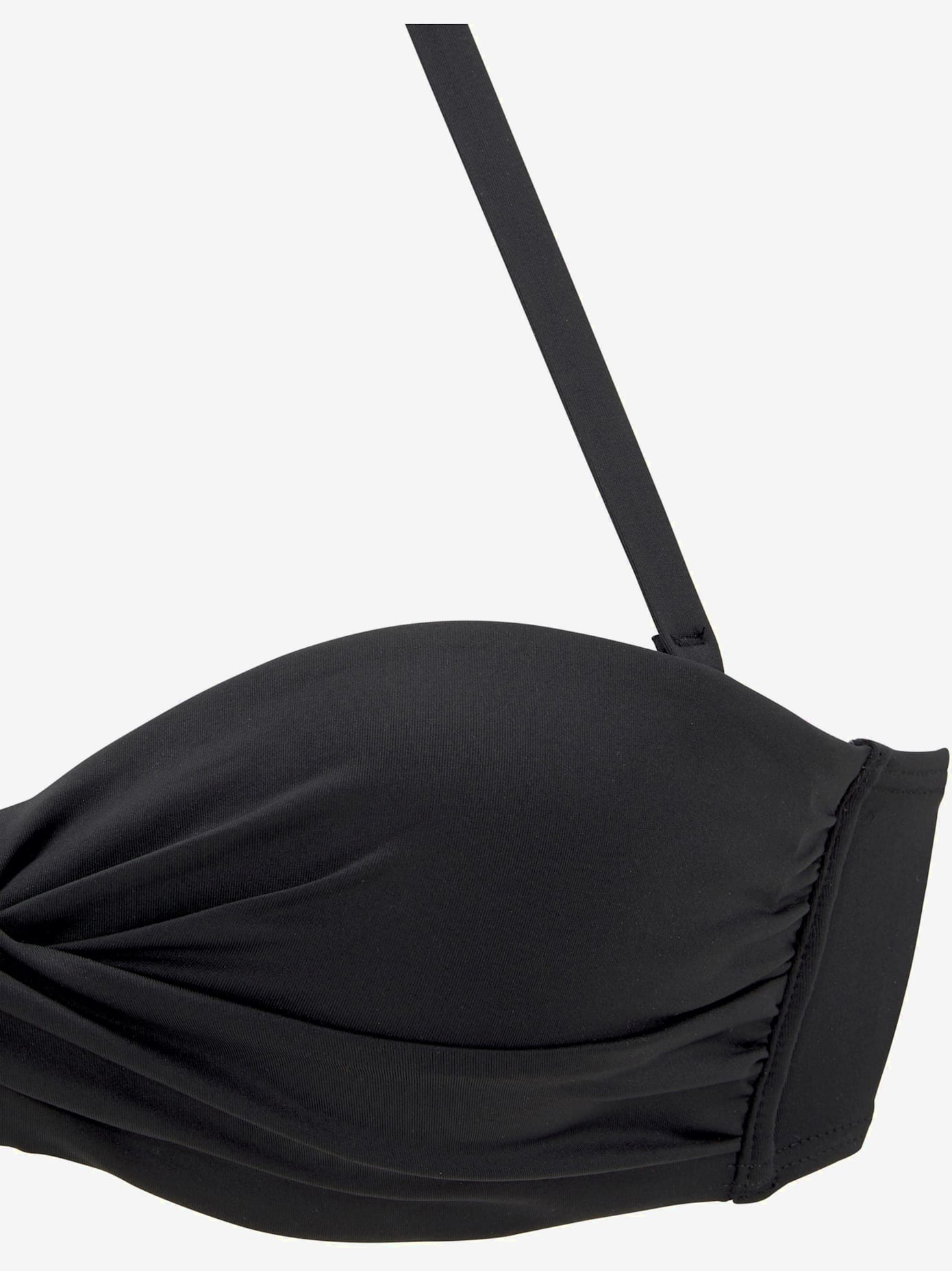 Haut de bikini bandeau à armatures coloris unis tendance