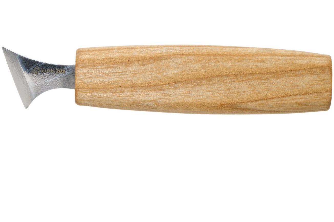 BeaverCraft Small Geometric Carving Knife C10s, houtsnijmes voor geometrisch houtsnijden