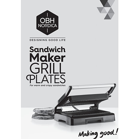 OBH Onyx panini- og sandwich maker