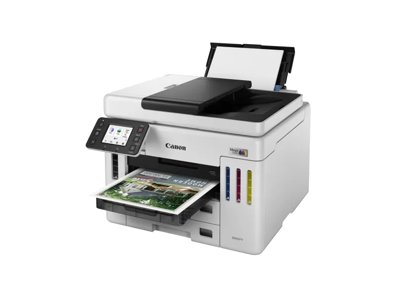 Canon MAXIFY GX7150 MegaTank - Multifunktionsprinter - farve - blækprinter - CISS - Legal (216 x 356 mm), A4 (210 x 297 mm) (original) - A4/Legal (medie) - op til 24 ipm (udskriver) - 600 ark - 33.6 Kbps - USB 2.0, Wi-Fi(n), LAN