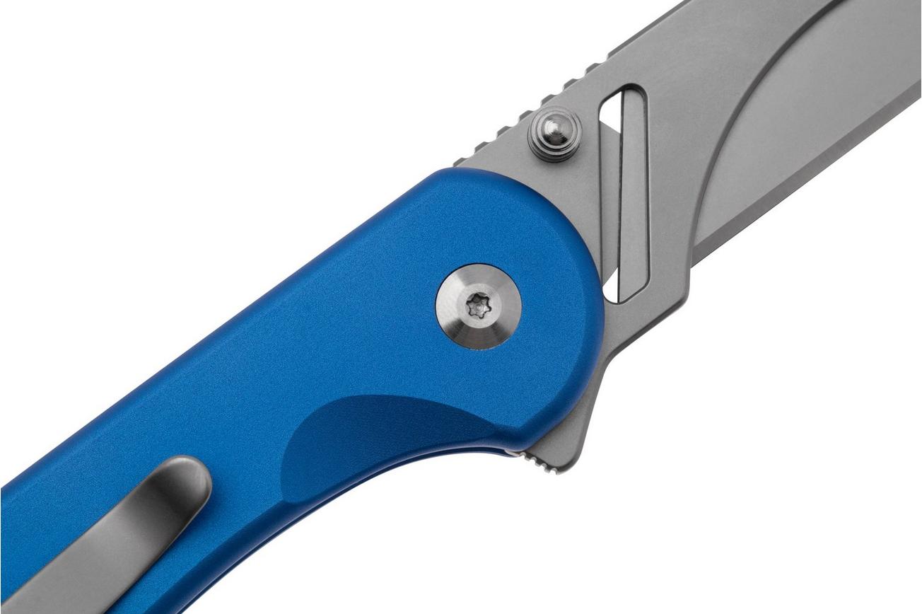 Civivi Elementum Utility C23039B-2 Blue Aluminum, Stonewashed Blade Holder, Plain 6Cr Blade utility zakmes