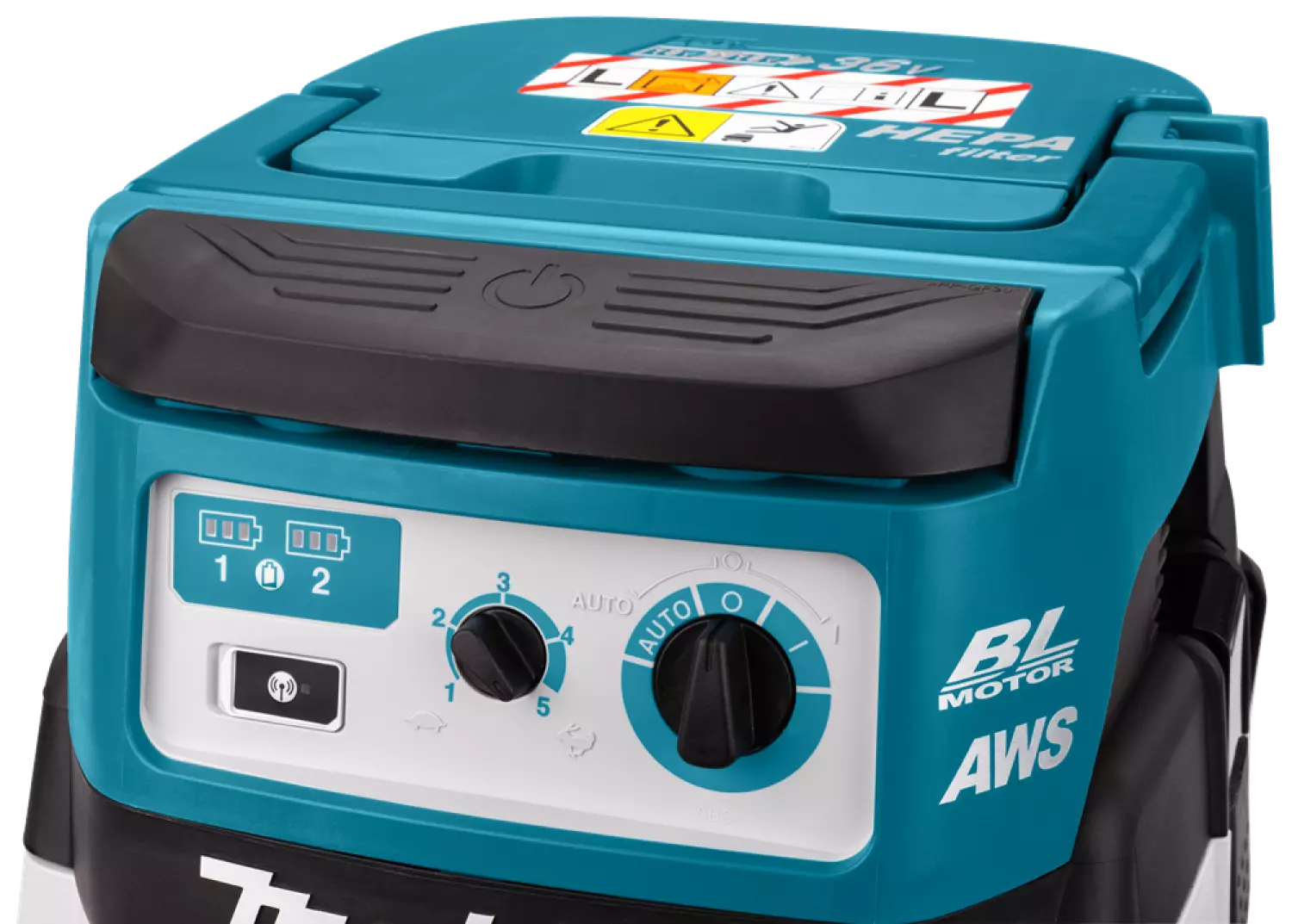 Makita DVC157LZX3 36V (2x 18V) Li-ion accu bouwstofzuiger body - 15L - Droogzuigen
