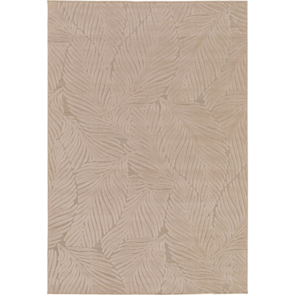 Tapis intérieur et extérieur en relief - lauria - beige - 80 x 150 cm