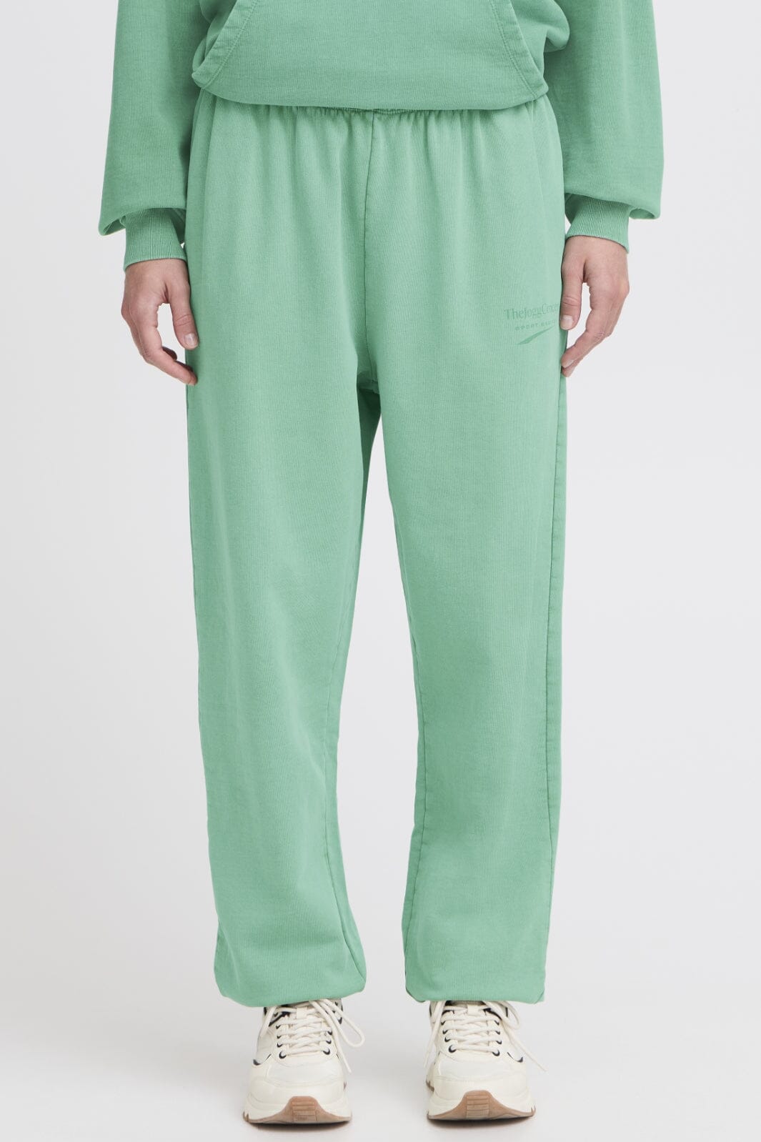 The Jogg Concept Jcrubi Logo Pants 176153 fern green