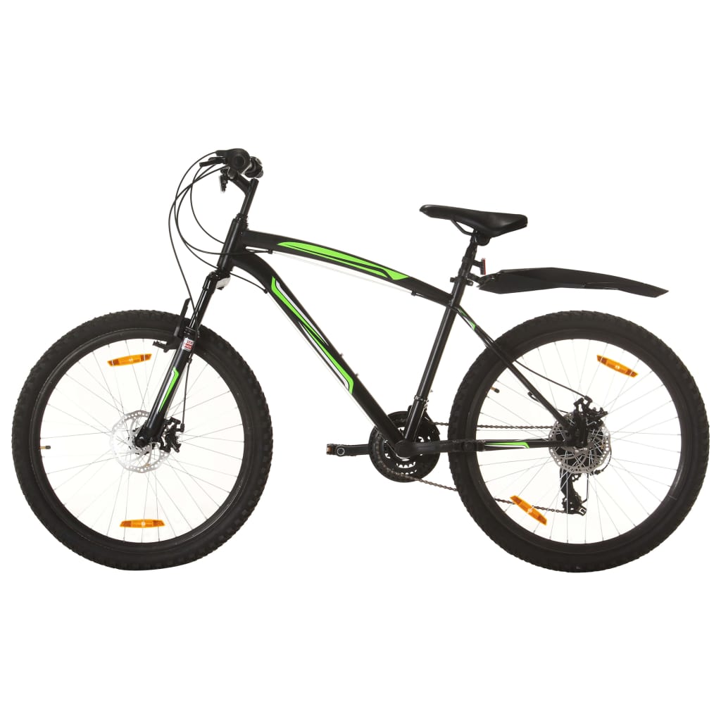 Bicicleta de montanha Vidaxl, 21 velocidades, roda de 26 polegadas (46 cm).