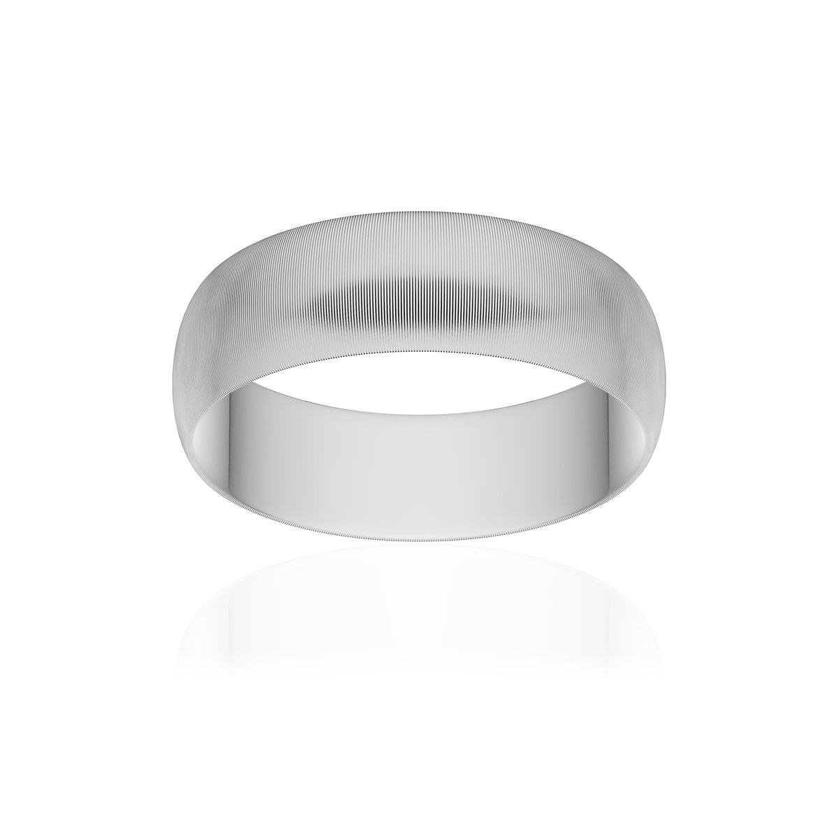 Alliance platine 950 mat ruban 6 mm