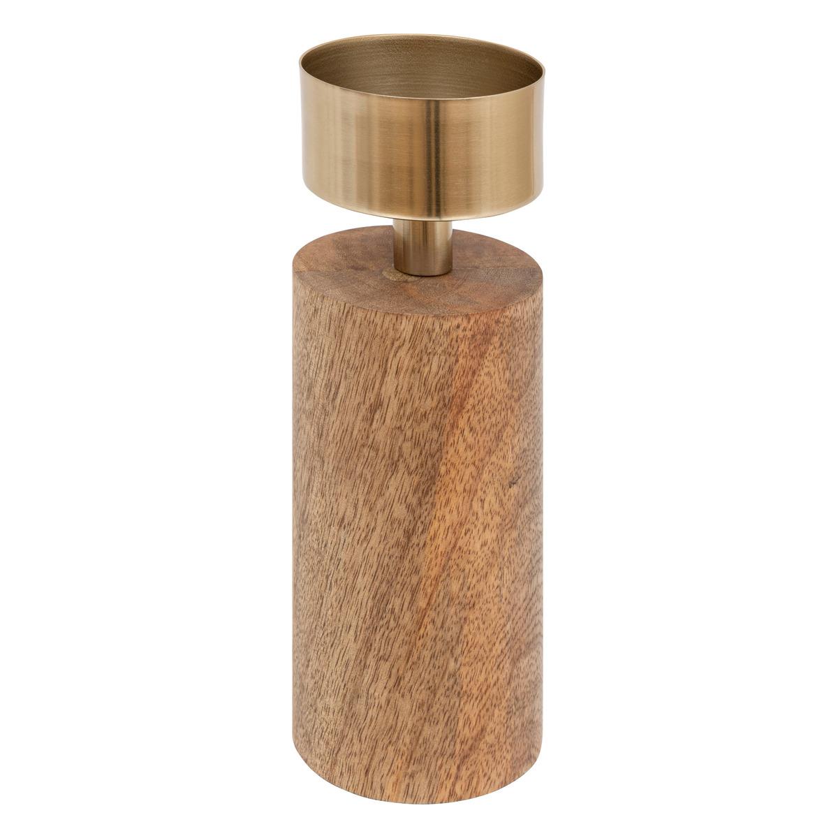 BOUGEOIR BOIS NOYI TAILLE L