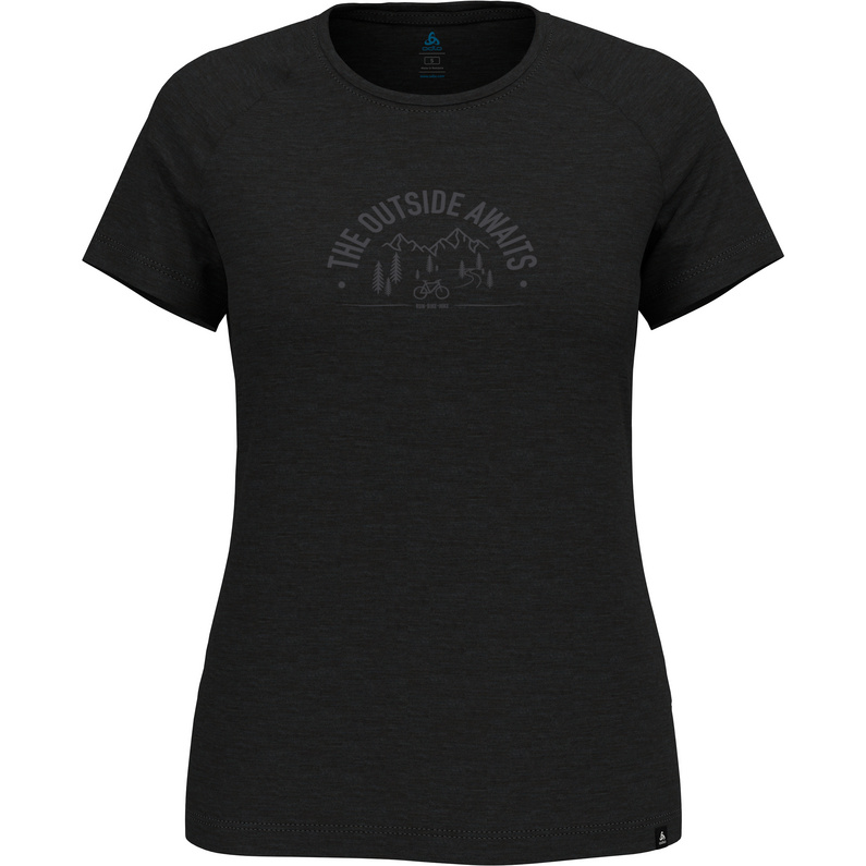 Odlo Damen Ride 365 PW 130 Bike Print T-Shirt