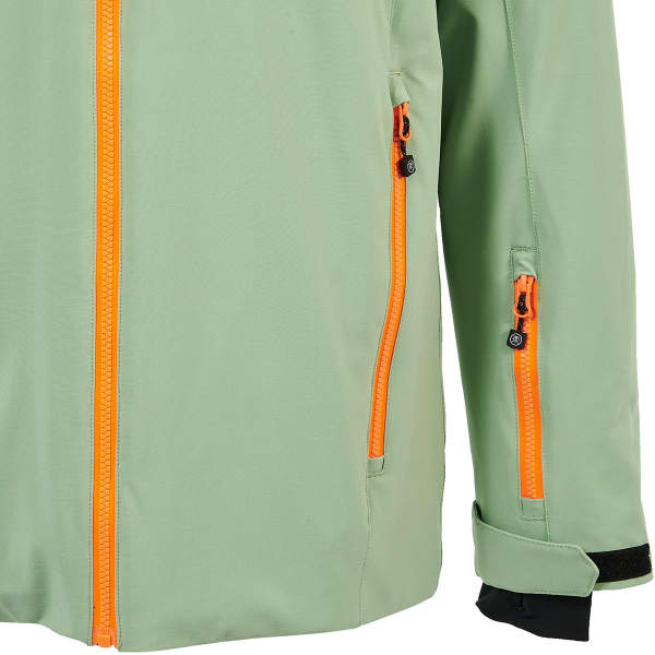Veste de ski WATTS STORM JR SAGE / FLUO ORANGE