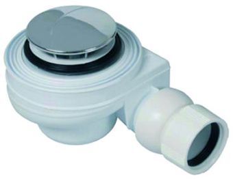 Plieger douchebakafvoer compleet 52mm voor douchebak m. gat 52mm chroom