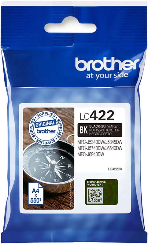 Brother LC422 blækpatron (sort)